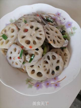 素炒藕片的做法步骤：6