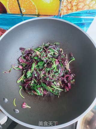 蒜炒红苋菜的做法步骤：6
