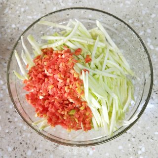 蔬菜煎饼的做法步骤：2