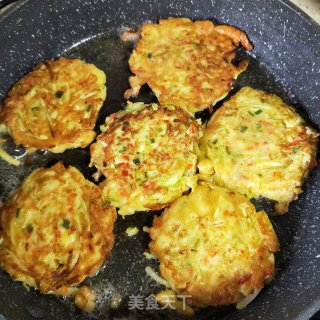 蔬菜煎饼的做法步骤：9