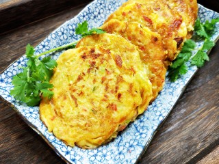 蔬菜煎饼的做法步骤：10