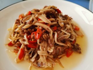 杏鲍菇炒牛肉的做法步骤：6