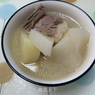 白萝卜土豆骨头汤的做法步骤：4