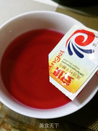 玫瑰馒头$凉拌紫苋菜的做法步骤：2