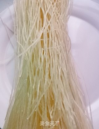 肉末拌米粉的做法步骤：1