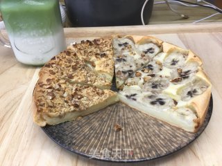 两分钟学一道美食，烤年糕披萨，焦脆外壳，软糯内心、丰富馅料，好吃到爆。的做法步骤：10