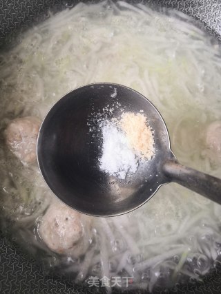 冬瓜煮肉丸子的做法步骤：8