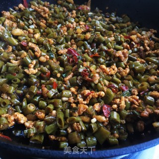 酸豆角炒肉的做法步骤：8
