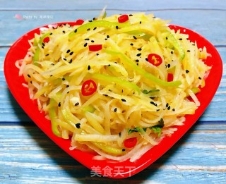 #酸爽开胃美食#酸辣土豆丝的做法步骤：11