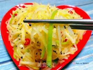 #酸爽开胃美食#酸辣土豆丝的做法步骤：14