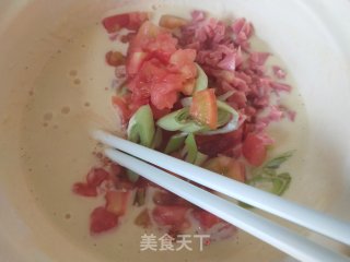 鸡蛋西红柿饼的做法步骤：6