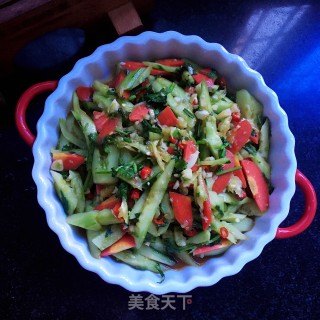 小米椒拌黄瓜的做法步骤：9