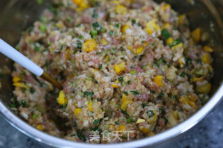 莲藕玉米芹菜肉饺子的做法步骤：16