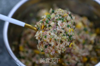 莲藕玉米芹菜肉饺子的做法步骤：17
