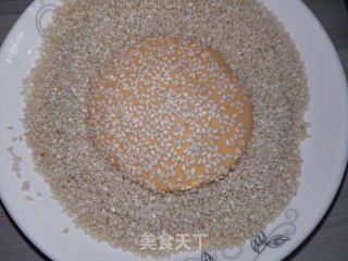 芝麻红薯饼的做法步骤：10