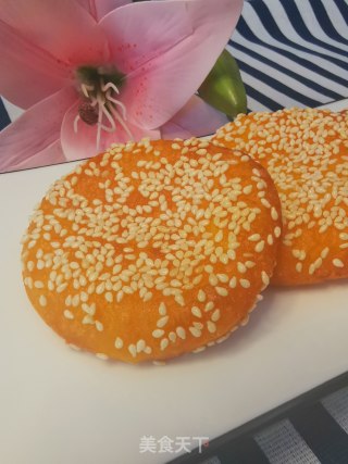 芝麻红薯饼的做法步骤：13