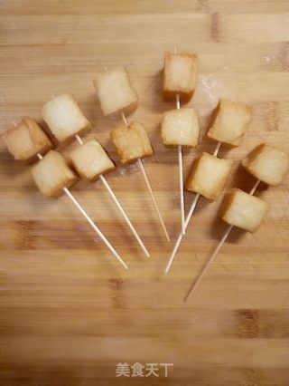 香烤鱼豆腐的做法步骤：2