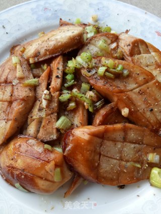 香煎杏鲍菇的做法步骤：7