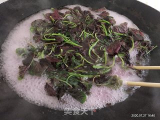 蒜炒红芥菜的做法步骤：5