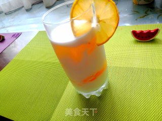 黄桃撞奶的做法步骤：8
