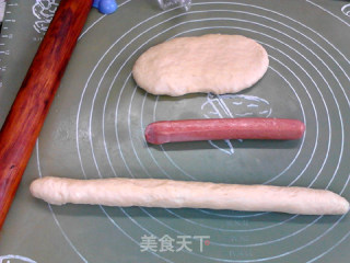 冷藏发酵牛肉热狗肠面包的做法步骤：10