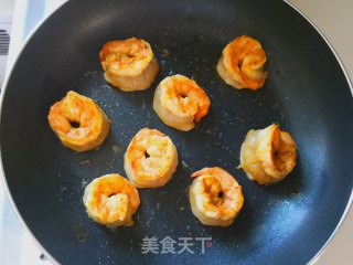 海陆双拼咖喱河粉的做法步骤：4