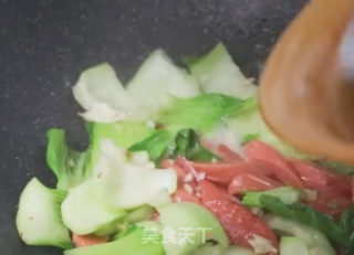 香菇油菜的做法步骤：4