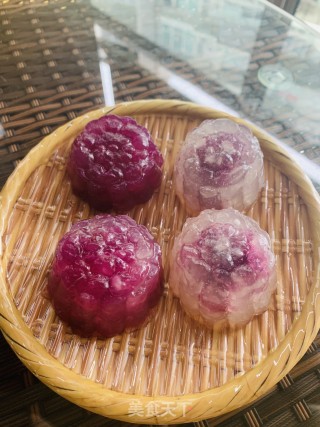 西米紫薯月饼的做法步骤：9