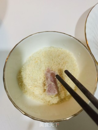 葱香炸肉条的做法步骤：2
