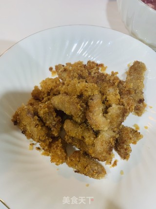 葱香炸肉条的做法步骤：6