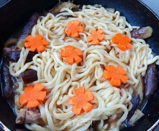 鸡腿茄子焖面的做法步骤：11