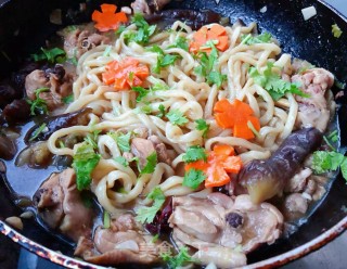 鸡腿茄子焖面的做法步骤：12