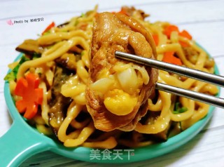 鸡腿茄子焖面的做法步骤：15