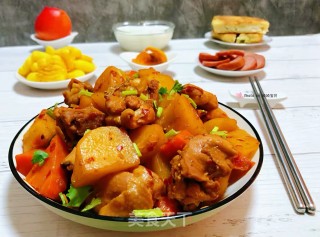 鸡腿炖土豆胡萝卜#荤菜#的做法步骤：16