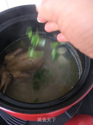 鲜鸡头米炖鸽子的做法步骤：12