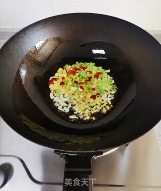 空心菜杆炒火腿的做法步骤：3