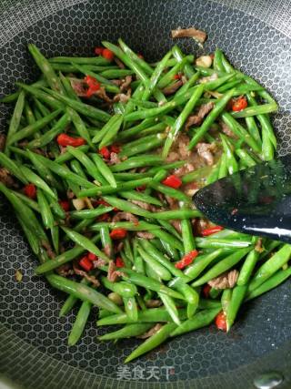四季豆炒肉丝的做法步骤：6