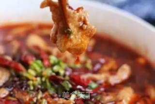 川渝地区的一道色香味俱全的名肴，水煮肉片！！的做法步骤：7