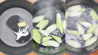 美容又养颜，丝瓜花蛤汤！的做法步骤：3
