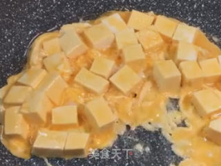鸡蛋裹豆腐的做法步骤：7