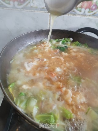 鲜嫩虾滑汤????????的做法步骤：12