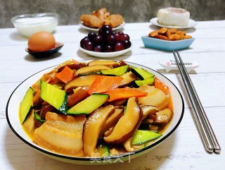 香菇炒五花肉#五花肉#的做法步骤：15