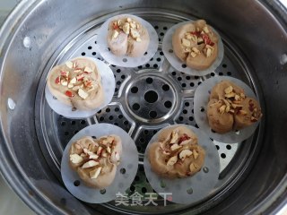 红糖开花馒头的做法步骤：10