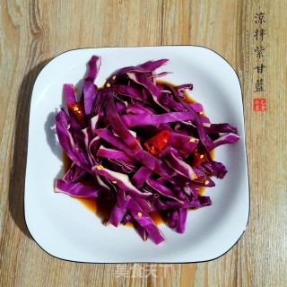 凉拌紫甘蓝的做法步骤：7