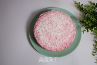 火龙果慕斯蛋糕的做法步骤：1