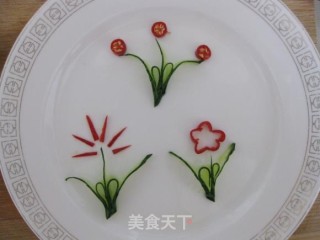 简单盘饰之黄瓜的做法步骤：24