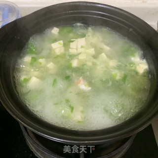 豆腐虾仁青菜羹的做法步骤：10