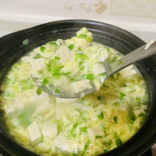 豆腐虾仁青菜羹的做法步骤：13