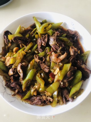 辣炒鸡心的做法步骤：17