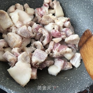 酸豆角烧肉的做法步骤：4